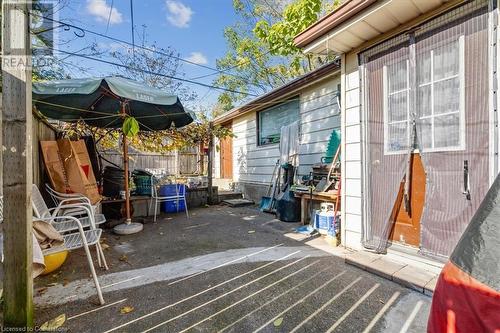 View of patio - 63 Clyde Street, Hamilton, ON -  With Exterior