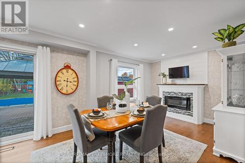 68 Cooper Court, Cobourg, ON - Indoor Photo Showing Dining Room With Fireplace