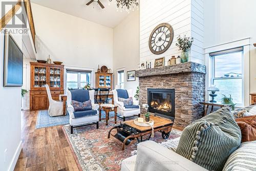 344 Douro First Line, Douro-Dummer, ON - Indoor Photo Showing Living Room With Fireplace