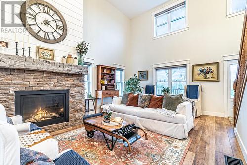 344 Douro First Line, Douro-Dummer, ON - Indoor Photo Showing Living Room With Fireplace