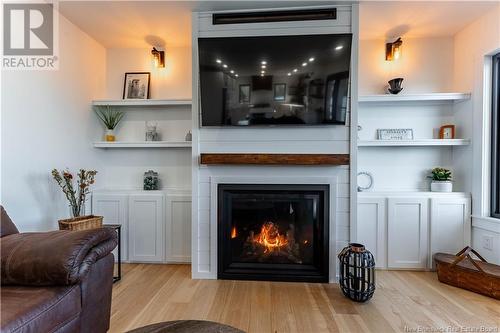 490 Glebe Road, Chamcook, NB - Indoor Photo Showing Living Room With Fireplace