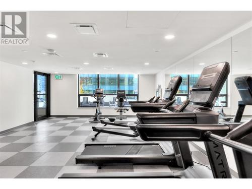 Amenity Level 6 Fitness Room - 1488 Bertram Street Unit# 3206 Lot# 250, Kelowna, BC - Indoor Photo Showing Gym Room