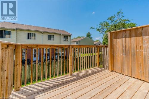 View of wooden deck - 1023 Devonshire Avenue Unit# 3, Woodstock, ON - Outdoor With Deck Patio Veranda With Exterior