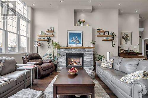 412 Fifth Street Unit#205, Cornwall, ON - Indoor Photo Showing Living Room With Fireplace