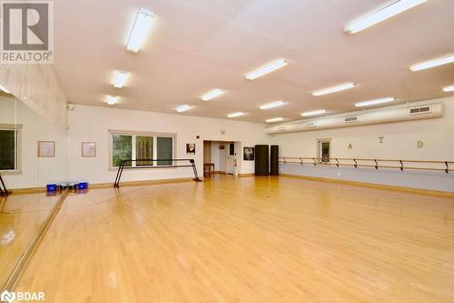 Exercise area with hardwood / wood-style flooring - 264 Salem Road, Barrie, ON 