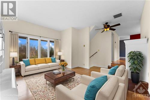 Virtually Staged - 455 Campbell Drive, Arnprior, ON - Indoor Photo Showing Living Room