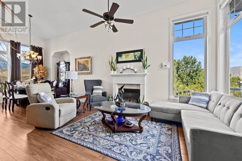 1270 Vista Heights Drive, Ashcroft, BC - Indoor Photo Showing Living Room With Fireplace