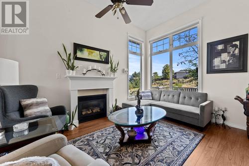 1270 Vista Heights Drive, Ashcroft, BC - Indoor Photo Showing Living Room With Fireplace