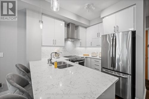 226 - 128 Grovewood Common, Oakville, ON - Indoor Photo Showing Kitchen With Double Sink With Upgraded Kitchen