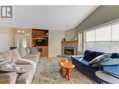 41 Kestrel Place, Vernon, BC - Indoor Photo Showing Living Room With Fireplace