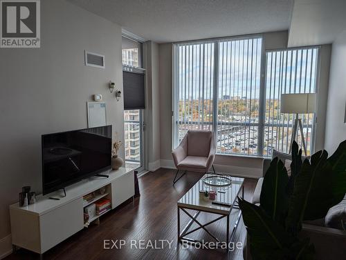 1306 - 15 Viking Lane, Toronto, ON - Indoor Photo Showing Living Room