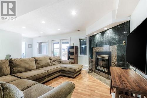 165 Gemma Street, Sudbury, ON - Indoor Photo Showing Living Room With Fireplace