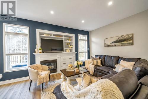 81 Tallships Drive, Whitby, ON - Indoor Photo Showing Living Room With Fireplace