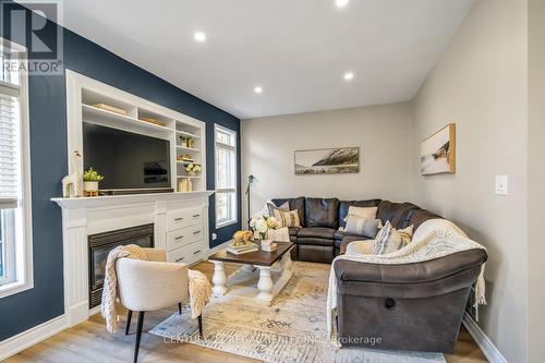 81 Tallships Drive, Whitby, ON - Indoor Photo Showing Living Room With Fireplace