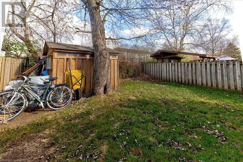 View of yard featuring a storage shed - 253 Auden Road, Guelph, ON - Outdoor