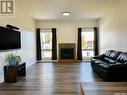 58 Dunfield Crescent, Meadow Lake, SK  - Indoor Photo Showing Living Room With Fireplace 