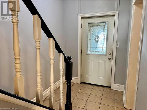 View of tiled entryway - 21 Minto Avenue, Hamilton, ON 