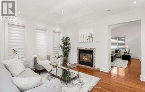 3363 Smoke Tree Road, Mississauga, ON - Indoor Photo Showing Living Room With Fireplace