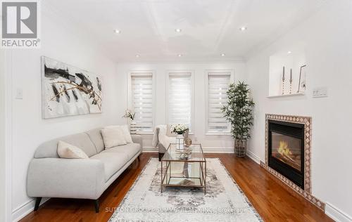 3363 Smoke Tree Road, Mississauga, ON - Indoor Photo Showing Living Room With Fireplace