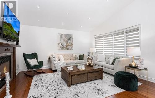 3363 Smoke Tree Road, Mississauga, ON - Indoor Photo Showing Living Room With Fireplace