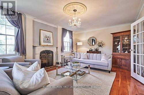 1733 Dufferin Street, Whitby, ON - Indoor Photo Showing Living Room With Fireplace