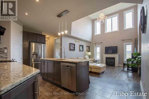 753 Kleinburg Drive, London, ON - Indoor Photo Showing Kitchen With Fireplace With Upgraded Kitchen