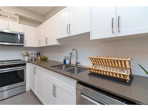 407-2843 Jacklin Rd, Langford, BC - Indoor Photo Showing Kitchen With Double Sink