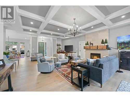 1926 Pineridge Mountain Link, Invermere, BC - Indoor Photo Showing Living Room With Fireplace