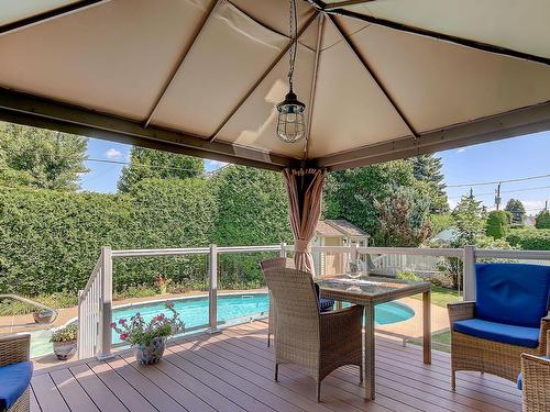 Patio - 560 Rue Duquesne, Saint-Bruno-De-Montarville, QC - Outdoor With In Ground Pool With Deck Patio Veranda With Exterior