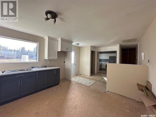 312 Main Street, Lintlaw, SK - Indoor Photo Showing Kitchen With Double Sink