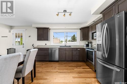 1240 Duffield Street W, Moose Jaw, SK - Indoor Photo Showing Kitchen With Stainless Steel Kitchen