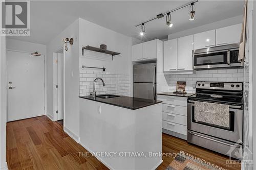 415 - 354 Gladstone Avenue, Ottawa, ON - Indoor Photo Showing Kitchen With Upgraded Kitchen