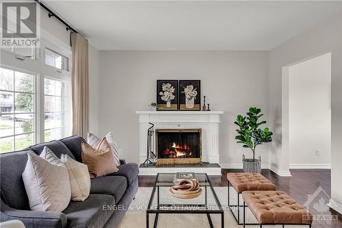 1249 Morrison Drive, Ottawa, ON - Indoor Photo Showing Living Room With Fireplace