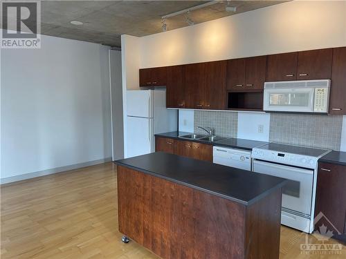 179 George Street Unit#306, Ottawa, ON - Indoor Photo Showing Kitchen With Double Sink