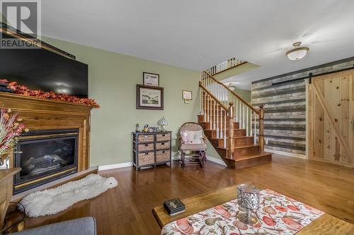 8 Hennesseys Place, Conception Bay South, NL - Indoor Photo Showing Living Room With Fireplace