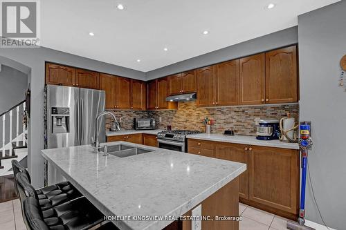 56 Carter Street, Bradford West Gwillimbury, ON - Indoor Photo Showing Kitchen With Double Sink