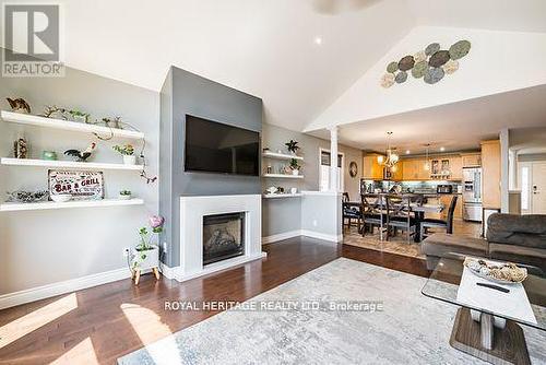 43 Mcdougall Drive, Belleville, ON - Indoor Photo Showing Living Room With Fireplace