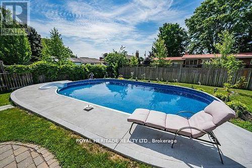 43 Mcdougall Drive, Belleville, ON - Outdoor With In Ground Pool With Backyard