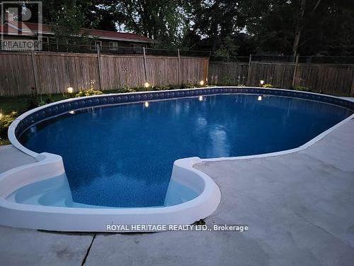 43 Mcdougall Drive, Belleville, ON - Outdoor With Above Ground Pool With Backyard