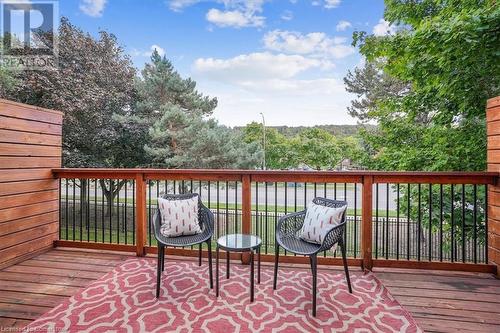 View of wooden terrace - 130 Livingston Avenue Unit# 21, Grimsby, ON - Outdoor With Deck Patio Veranda