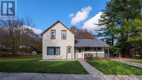 This porch was made for morning coffees! - 240 2Nd Street E, Owen Sound, ON - Outdoor With Facade