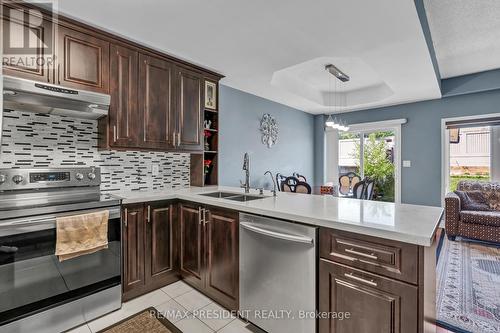 132 Benziger Lane, Hamilton, ON - Indoor Photo Showing Kitchen With Stainless Steel Kitchen With Double Sink