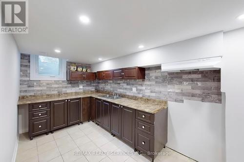 55 Greenwood Crescent, Brampton, ON - Indoor Photo Showing Kitchen With Double Sink