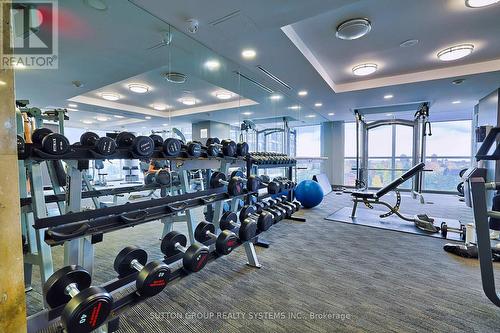 907 - 223 Webb Drive, Mississauga, ON - Indoor Photo Showing Gym Room