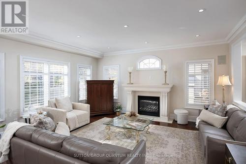 2400 Wasaga Drive, Oakville, ON - Indoor Photo Showing Living Room With Fireplace