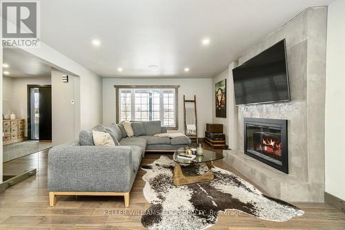 314 Brant School Road, Brantford, ON - Indoor Photo Showing Living Room With Fireplace