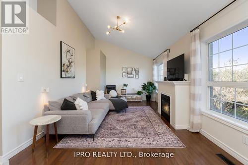 37 Summer Valley Drive, Brampton, ON - Indoor Photo Showing Living Room With Fireplace