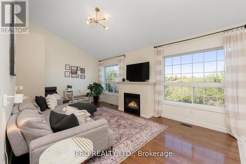 37 Summer Valley Drive, Brampton, ON - Indoor Photo Showing Living Room With Fireplace