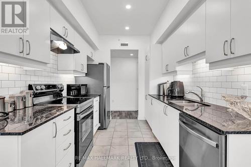 201 - 54 Koda Street, Barrie, ON - Indoor Photo Showing Kitchen With Stainless Steel Kitchen With Double Sink With Upgraded Kitchen