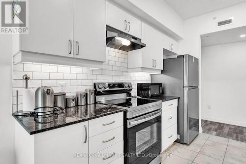 201 - 54 Koda Street, Barrie, ON - Indoor Photo Showing Kitchen With Stainless Steel Kitchen